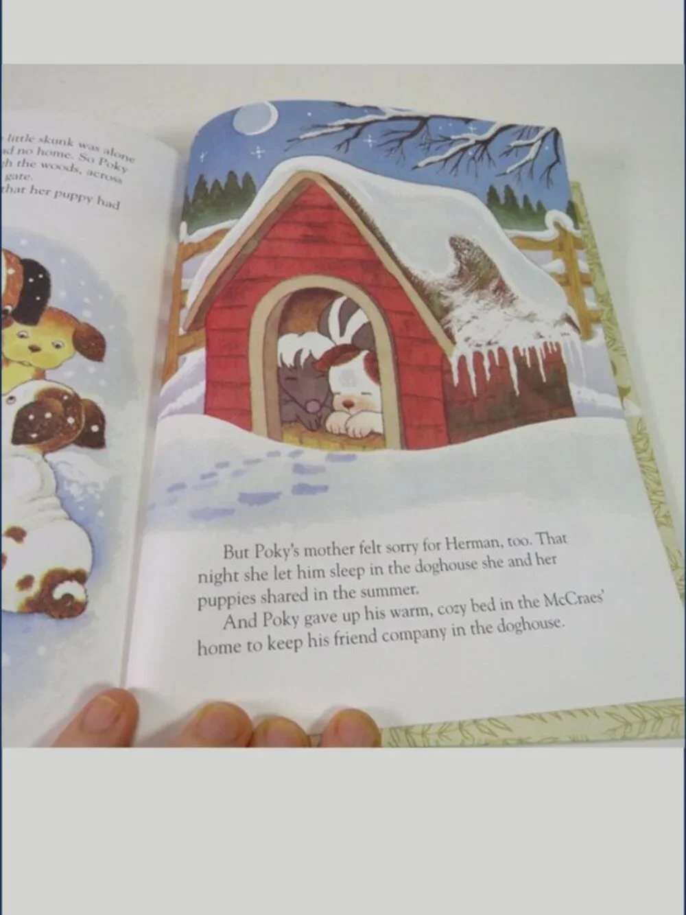 The Poky Little Puppy's First Christmas Little Golden Book 1993 Vintage hardback